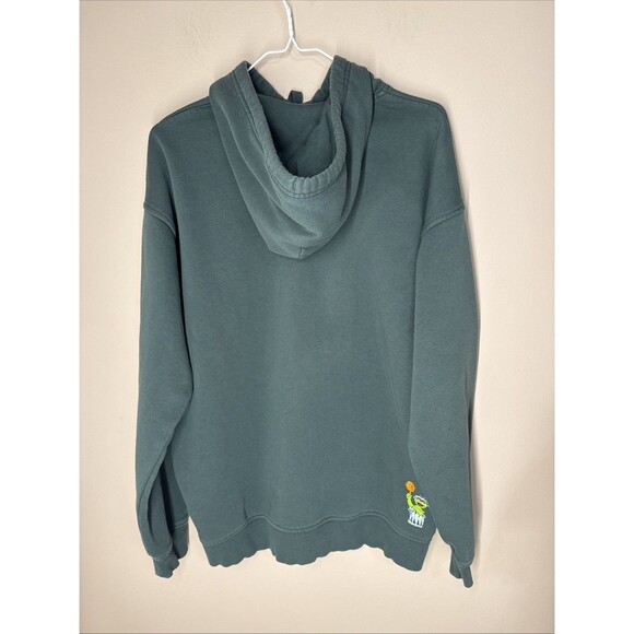 Under Armour Hoodie Men’s Medium Green Oscar The Grouch Sesame Street Collab - Picture 3 of 10